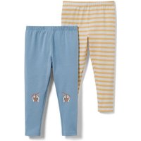 Tchibo - 2 Baby-Leggings - Gr. 98/104 - hellblau von Tchibo
