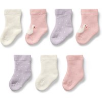 Tchibo - 7 Paar Baby-Socken - Damen - Gr. 13-15 - weiß von Tchibo