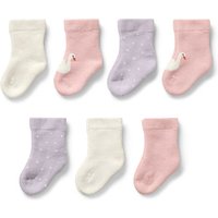 Tchibo - 7 Paar Baby-Socken - Damen - Gr. 23-26 - weiß von Tchibo