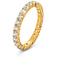 Tchibo - 925 Silber Ring Memory vergoldet - Damen - Gr. 18 - weiß Tchibo - 925 Silber Ring Memory vergoldet - Damen - Gr. 18 - weiß von Tchibo