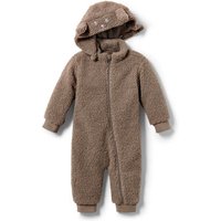 Tchibo - Baby-Teddyfleece-Overall - Baby - Gr. 62/68 - braun von Tchibo