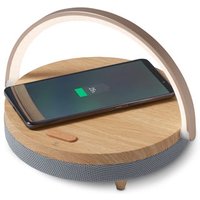 Bluetooth®-Lautsprecher mit kabellosem Ladegerät und LED-Nachtlicht von Tchibo