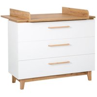 Roba Wickelkommode »Finn« - 117,5x78x104cm - weiß - Holz / Buchenholz / Holz von roba
