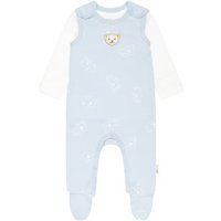 Steiff 2 Baby-Strampler - Herren - Gr. 62 - offwhite/print von Steiff