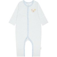 Steiff Baby-Strampler mit Knopfleiste - Gr. 86 - hellblau/gestreift von Steiff