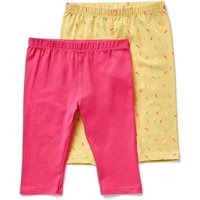 Tchibo - 2 ¾-Kinder-Leggings - Baby - Gr. 50/56 - gelb von Tchibo