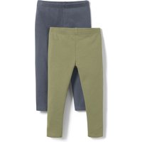 Tchibo - 2 Baby-und-Kleinkind-Leggings - Baby - Gr. 62/68 - dunkelblau von Tchibo