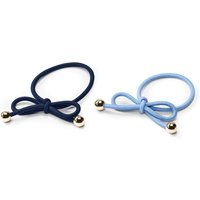 Tchibo - 2 Haargummis mit Perlen - dunkelblau von Tchibo