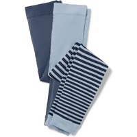 Tchibo - 2 Kinder-Feinstrumpf-Leggings - Baby - Gr. 86/92 - blau/gestreift von Tchibo