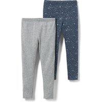 Tchibo - 2 Kinder-Glitzer-Leggings - Baby - Gr. 86/92 - blau von Tchibo