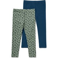 Tchibo - 2 Kinder-Leggings - Baby - Gr. 86/92 - dunkelblau/print von Tchibo