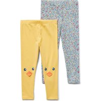 Tchibo - 2 Kinder-Leggings - Baby - Gr. 86/92 - hellblau/print von Tchibo