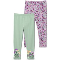 Tchibo - 2 Kinder-Leggings - Baby - Gr. 86/92 - lila/geblümt Tchibo - 2 Kinder-Leggings - Baby - Gr. 86/92 - lila/geblümt von Tchibo
