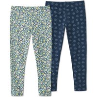 Tchibo - 2 Leggings - Baby - Gr. 74/80 - hellblau/print von Tchibo