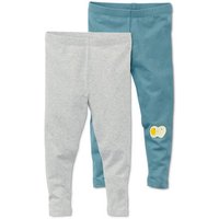 Tchibo - 2 Leggings - Baby - Gr. 74/80 - petrol/print von Tchibo