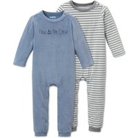 Tchibo - 2 Nicki-Strampler - Baby - Gr. 62/68 - dunkelblau/gestreift Tchibo - 2 Nicki-Strampler - Baby - Gr. 62/68 - dunkelblau/gestreift von Tchibo