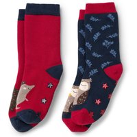 Tchibo - 2 Paar Kinder-Antirutsch-Socken - Baby - Gr. 23-26 - dunkelblau/jacquard von Tchibo