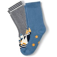 Tchibo - 2 Paar Kleinkind-Antirutsch-Socken - Baby - Gr. 23-26 - dunkelblau von Tchibo