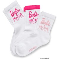 Tchibo - 3 Paar Barbie loves Helene Fischer Tennissocken - Gr. 31-34 - weiß Tchibo - 3 Paar Barbie loves Helene Fischer Tennissocken - Gr. 31-34 - weiß von Tchibo