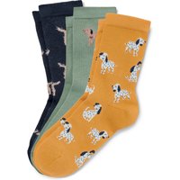 Tchibo - 3D-Kinder-Socken mit Flausch-Garn - Baby - Gr. 23-26 - dunkelblau/jacquard von Tchibo