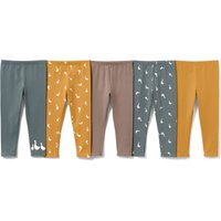 Tchibo - 5 Baby-und-Kleinkind-Leggings - Baby - Gr. 62/68 - blau von Tchibo