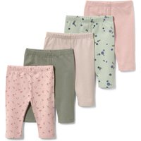Tchibo - 5 Kinder-3/4-Leggings - Baby - Gr. 50/56 - beige von Tchibo