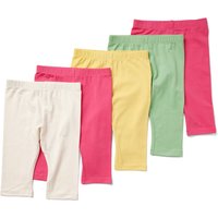 Tchibo - 5 Kinder-3/4-Leggings - Baby - Gr. 86/92 - creme von Tchibo