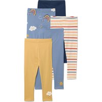 Tchibo - 5 Kinder-Leggings - Baby - Gr. 62/68 - dunkelblau/print von Tchibo