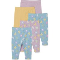 Tchibo - 5 Kinder-Leggings - Baby - Gr. 74/80 - blau/print von Tchibo