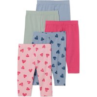 Tchibo - 5 Kinder-Leggings - Baby - Gr. 74/80 - hellblau/print von Tchibo