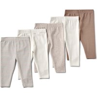 Tchibo - 5 Kinder-Leggings - Baby - Gr. 74/80 - hellbraun von Tchibo