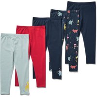Tchibo - 5 Kinder-Leggings - Baby - Gr. 86/92 - blau/print Tchibo - 5 Kinder-Leggings - Baby - Gr. 86/92 - blau/print von Tchibo