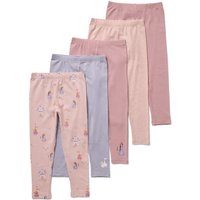 Tchibo - 5 Kinder-Leggings - Baby - Gr. 86/92 - creme/print von Tchibo