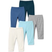 Tchibo - 5 Leggings aus Bio-Baumwolle - Baby - Gr. 62/68 - dunkelblau von Tchibo
