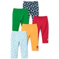 Tchibo - 5 Leggings aus Bio-Baumwolle - Baby - Gr. 74/80 - dunkelblau/print von Tchibo