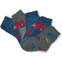 Tchibo - 5 Paar Kinder-Socken - Baby - Gr. 23-26 - dunkelblau/jacquard von Tchibo