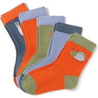 Tchibo - 5 Paar Kinder-Socken - Baby - Gr. 23-26 - dunkelblau/jacquard von Tchibo