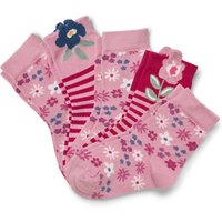 Tchibo - 5 Paar Kinder-Socken - Baby - Gr. 23-26 - dunkelrosa/jacquard von Tchibo