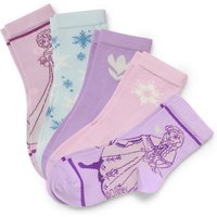 Tchibo - 5 Paar Kinder-Socken »Eiskönigin« - Baby - Gr. 23-26 - hellblau/jacquard von Tchibo