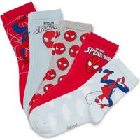Tchibo - 5 Paar Kinder-Socken »Spider-Man« - Baby - Gr. 23-26 - hellblau/jacquard von Tchibo