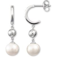 Tchibo - 925 Silber Creolen mit Kugeln und Perlen - silber von Tchibo