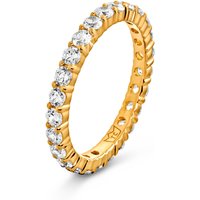 Tchibo - 925 Silber Ring Memory vergoldet - Damen - Gr. 19 - weiß von Tchibo