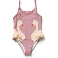 Tchibo - Kinder-Badeanzug mit Rüschen - Baby - Gr. 86/92 - rosa/print von Tchibo