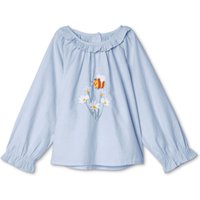 Tchibo - Kinder-Chambray-Bluse - Baby - Gr. 86/92 - hellblau von Tchibo