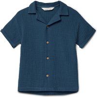 Tchibo - Kinder-Musselin-Hemd mit Kragen - Baby - Gr. 74/80 - blau von Tchibo