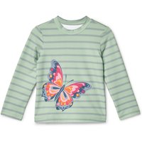 Tchibo - Kinder-Shirt mit UV-Schutzfaktor 50+ - Baby - Gr. 74/80 - dunkelgrün/gestreift von Tchibo
