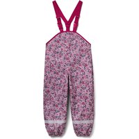 Tchibo - Kinder-Thermo-Regenhose mit Fleecefutter - Baby - Gr. 74/80 - rosa/geblümt von Tchibo