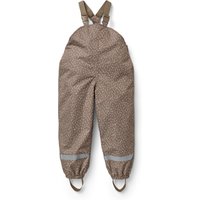 Tchibo - Kinder Thermo-Regenhose mit Fleecefutter - Baby - Gr. 86/92 - hellbraun/print von Tchibo