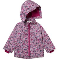 Tchibo - Kinder-Thermo-Regenjacke mit Fleecefutter - Baby - Gr. 74/80 - rosa/geblümt von Tchibo