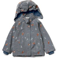 Tchibo - Kinder-Thermo-Regenjacke mit reflektierenden Elementen - Baby - Gr. 74/80 - silber/print von Tchibo
